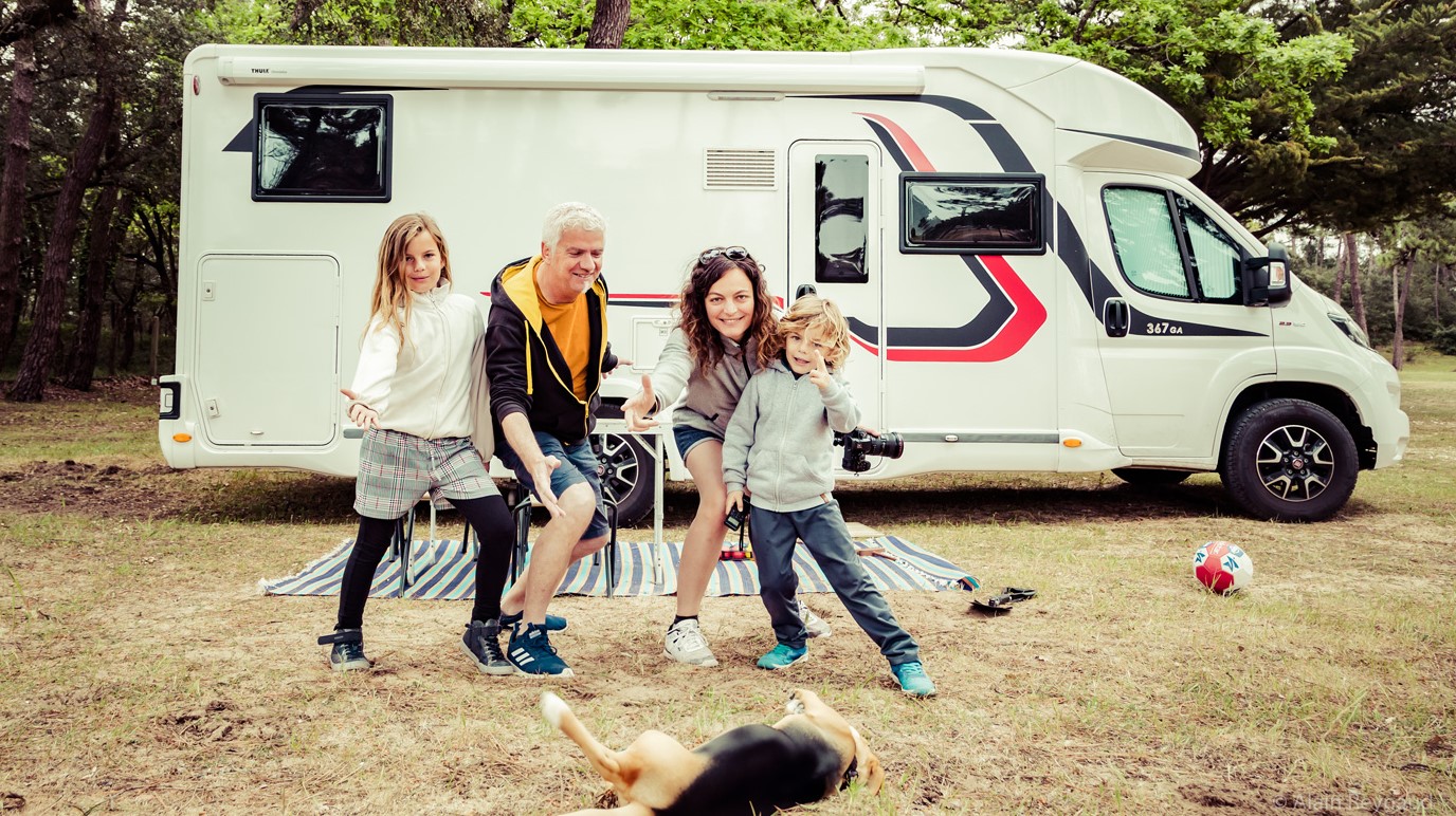 Motorhome and campervan rental with dog