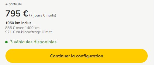 Bouton Continuer la configuration