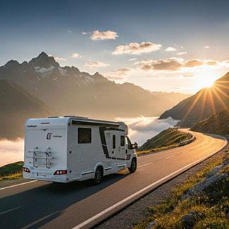location camping-car montagne
